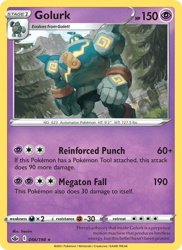 Golurk, card 66 from Chilling Reign