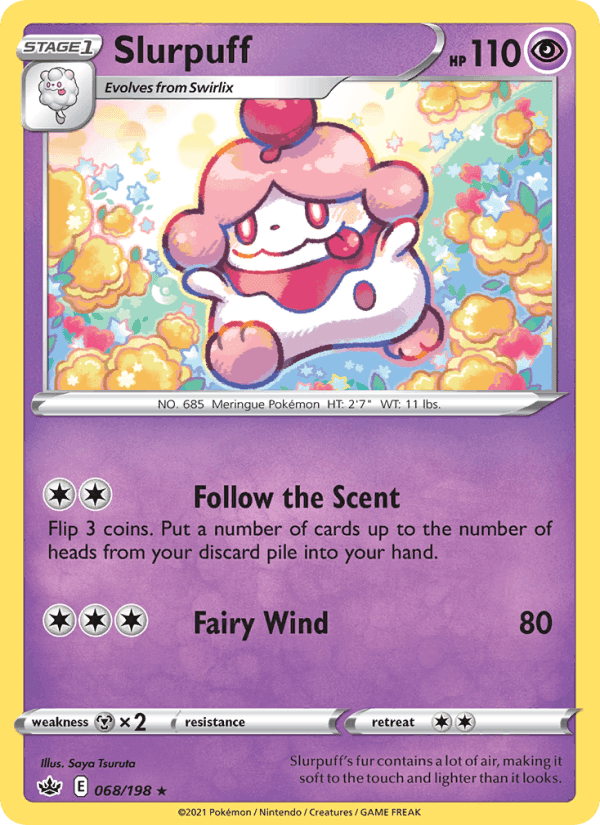 Slurpuff, card 68 from Chilling Reign