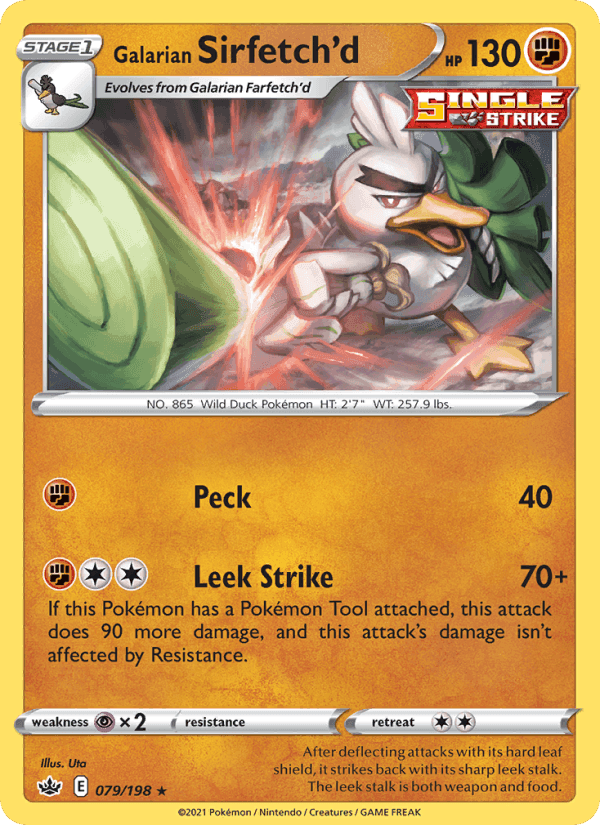 Galarian Sirfetch'd, carta 79 di Chilling Reign