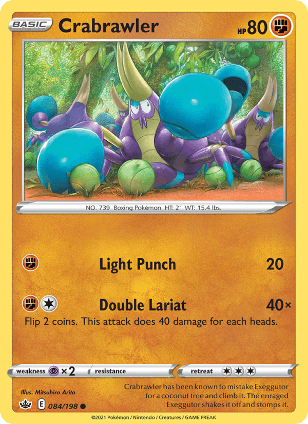 Crabrawler, card 84 from Chilling Reign