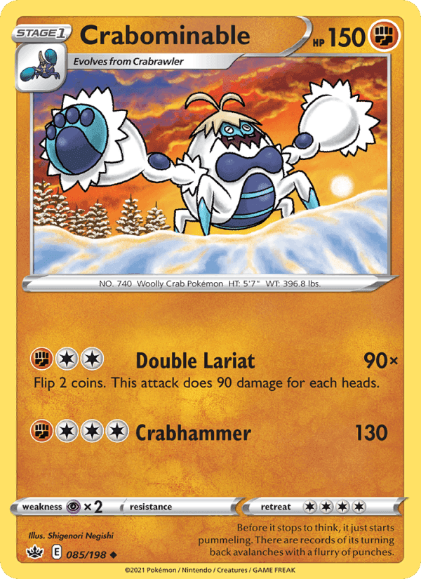 Crabominable, card 85 from Chilling Reign