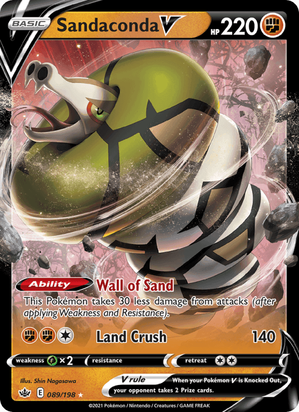 Sandaconda V, card 89 from Chilling Reign