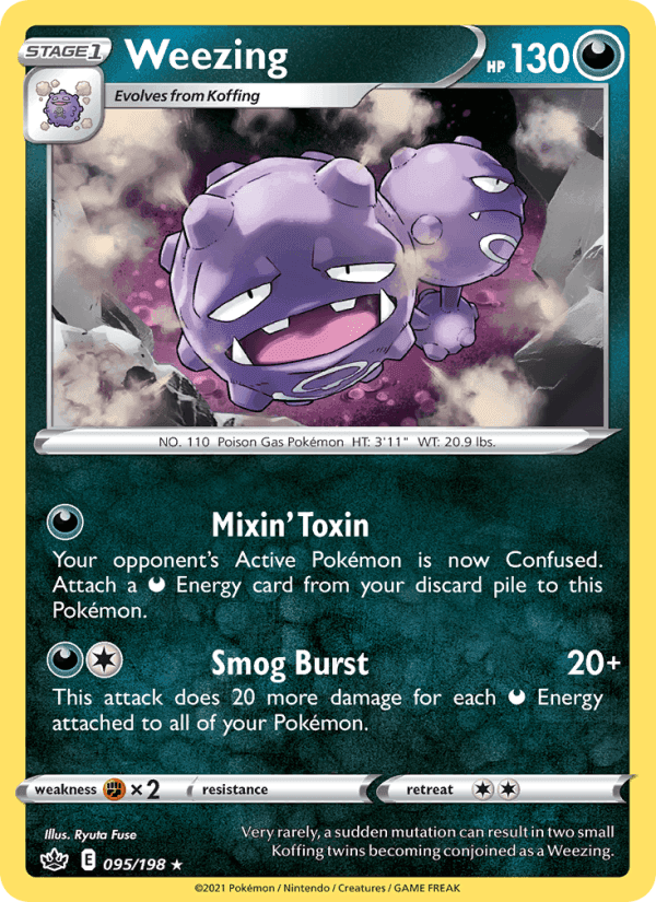 Weezing, card 95 from Chilling Reign