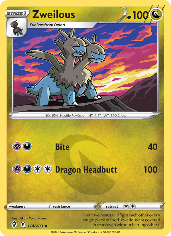 Zweilous, card 114 from Evolving Skies