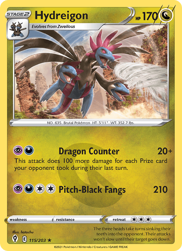 Hydreigon, carta 115 di Evolving Skies