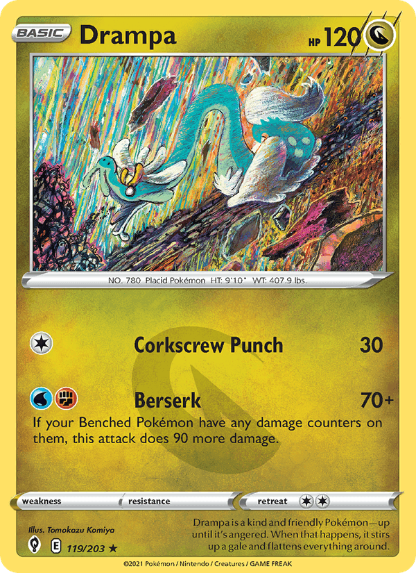 Drampa, card 119 from Evolving Skies