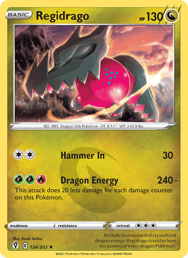 Regidrago, card 124 from Evolving Skies