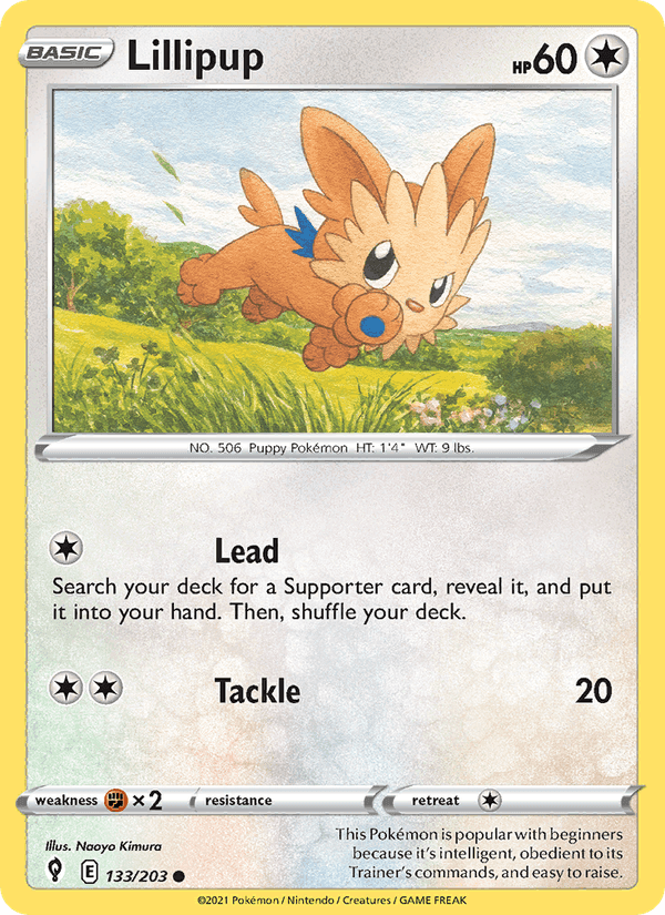Lillipup, card 133 from Evolving Skies