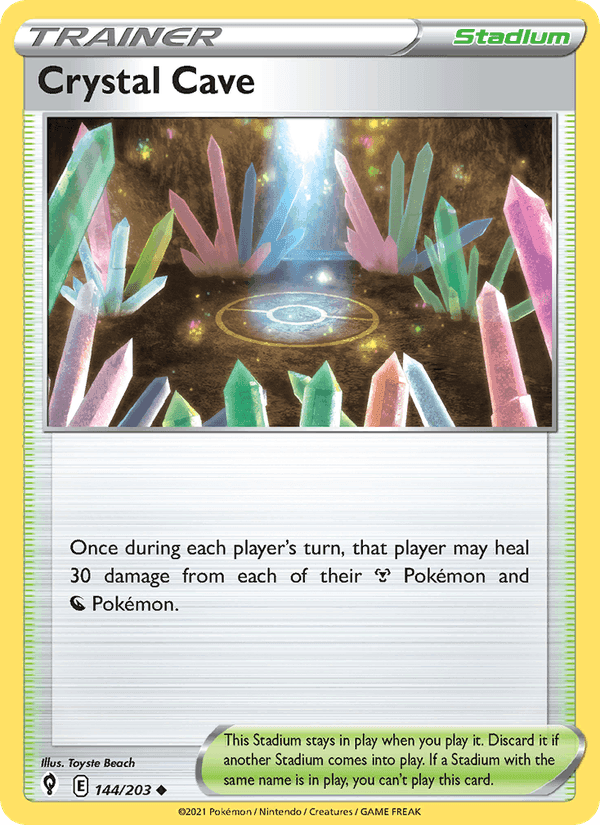 Crystal Cave, card 144 from Evolving Skies