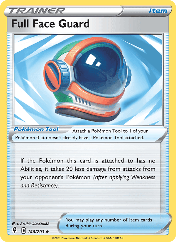 Full Face Guard, card 148 from Evolving Skies