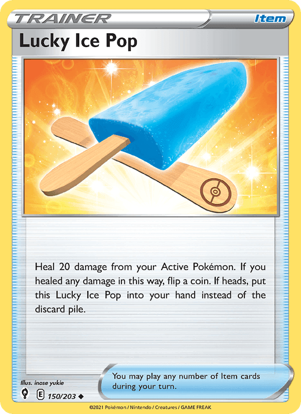 Lucky Ice Pop, card 150 from Evolving Skies