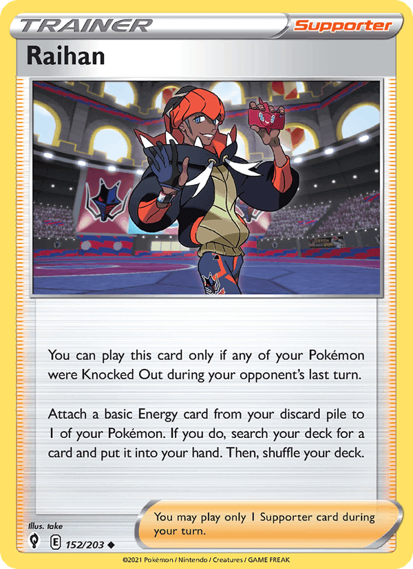 Raihan, card 152 from Evolving Skies
