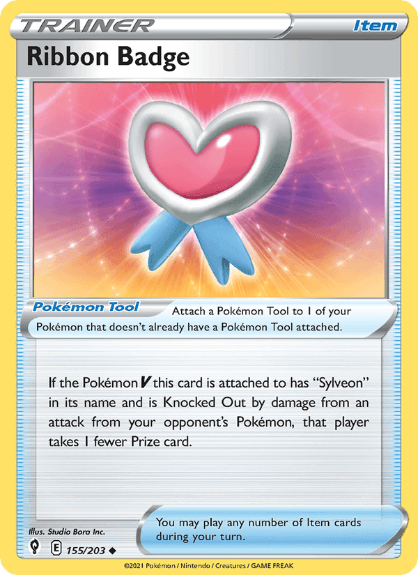 Ribbon Badge, card 155 from Evolving Skies