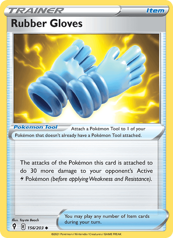Rubber Gloves, card 156 from Evolving Skies