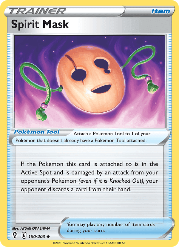 Spirit Mask, card 160 from Evolving Skies