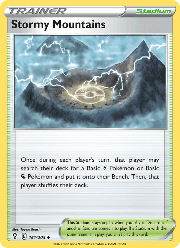 Stormy Mountains, card 161 from Evolving Skies