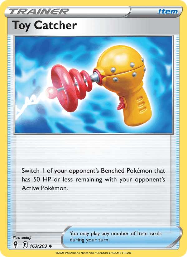 Toy Catcher, card 163 from Evolving Skies