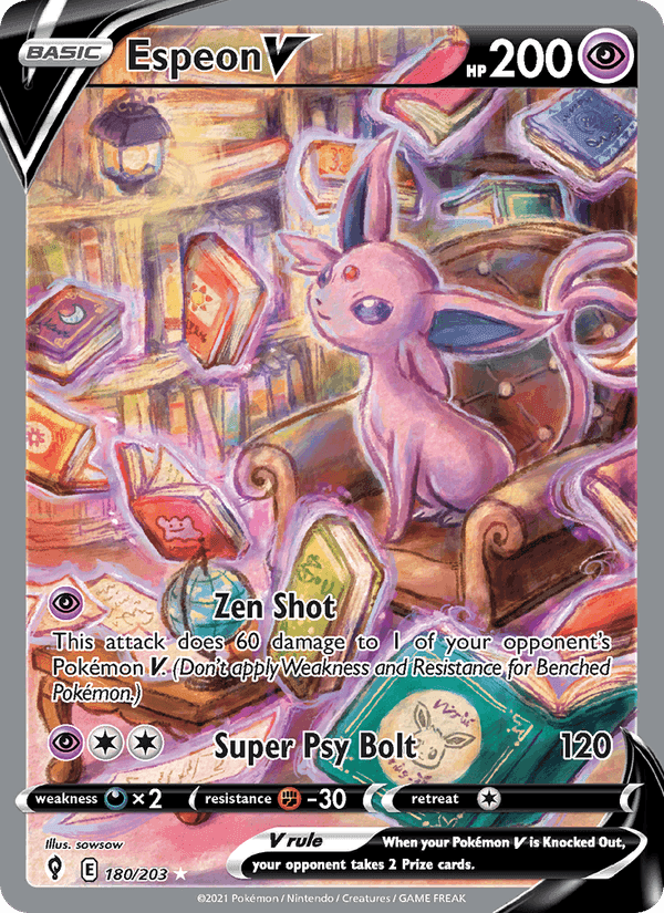 Espeon V, carte 180 de Evolving Skies