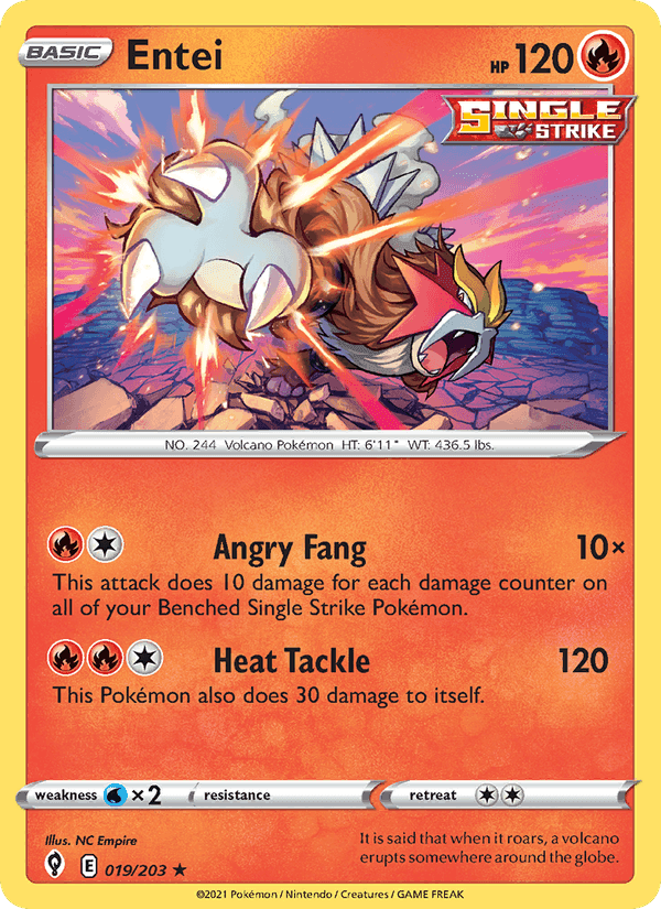 Evolving Skies の 19 番、Entei