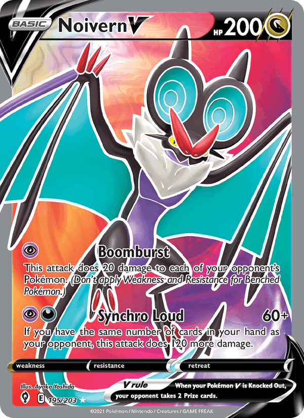 Noivern V, card 195 from Evolving Skies