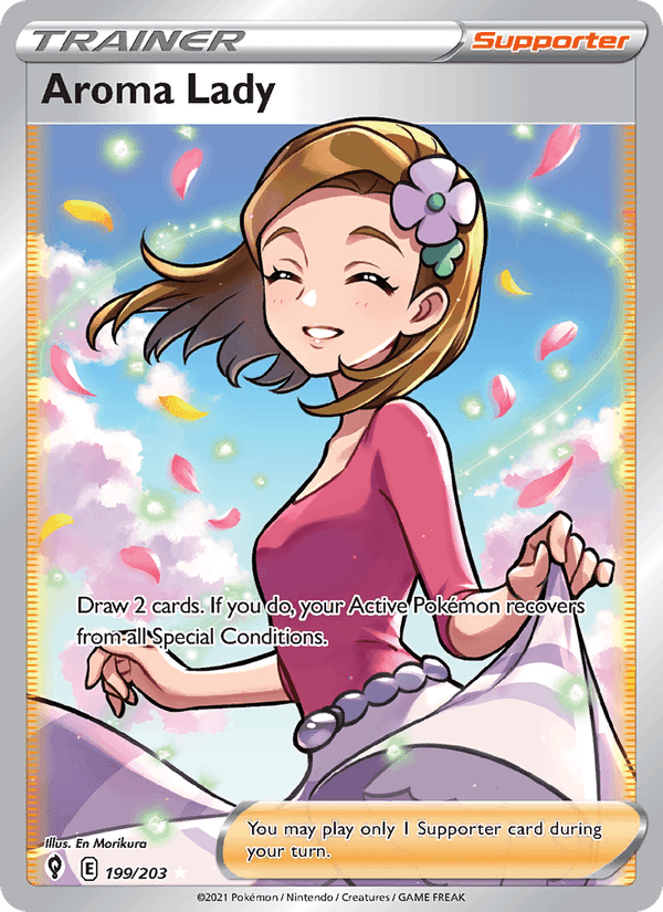 Aroma Lady, card 199 from Evolving Skies