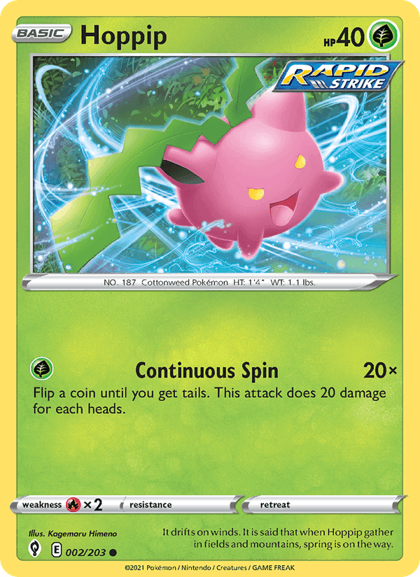 Evolving Skies の 2 番、Hoppip