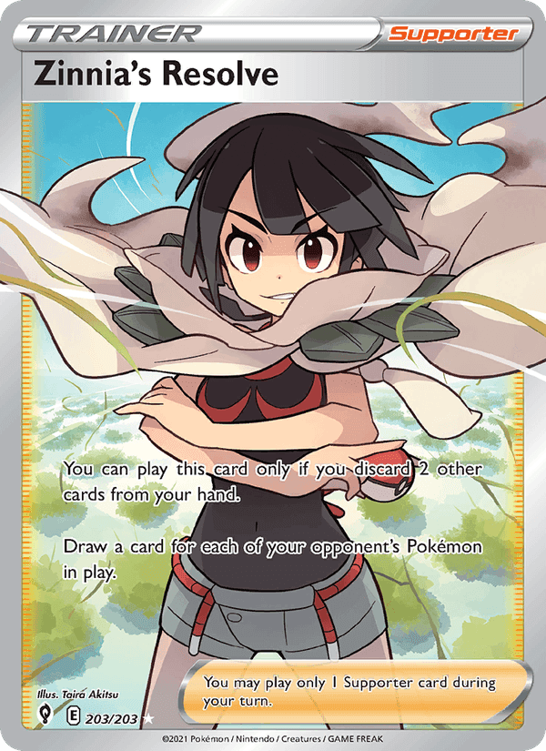 Zinnia's Resolve, carte 203 de Evolving Skies