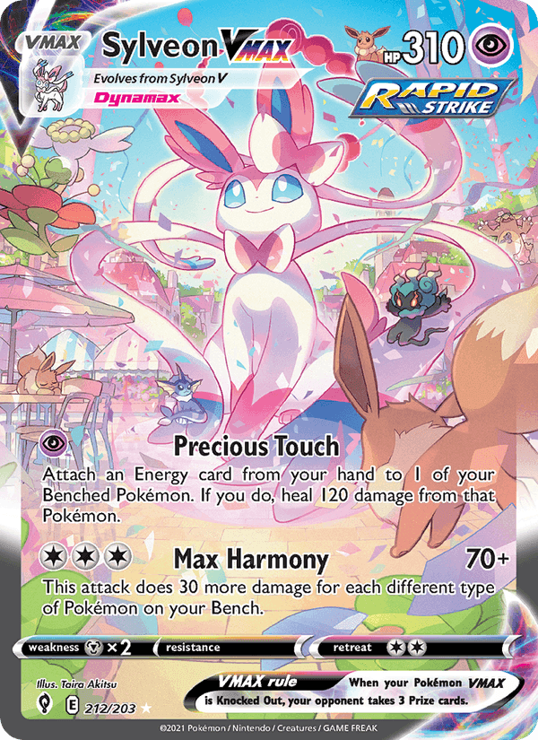 Sylveon VMAX, carte 212 de Evolving Skies