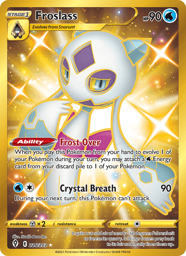 Froslass, card 226 from Evolving Skies