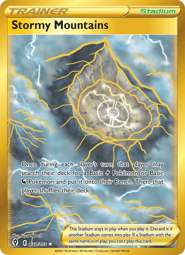 Stormy Mountains, card 232 from Evolving Skies