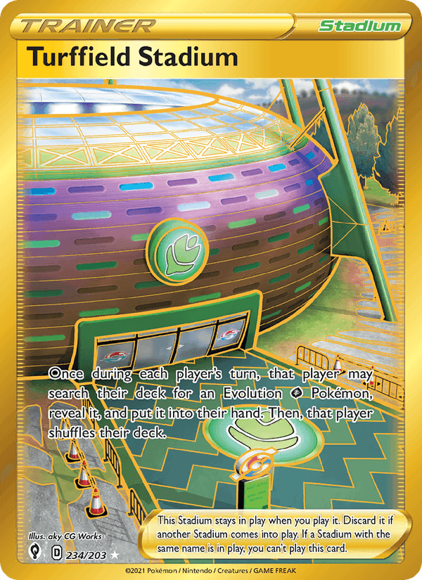 Turffield Stadium, card 234 from Evolving Skies