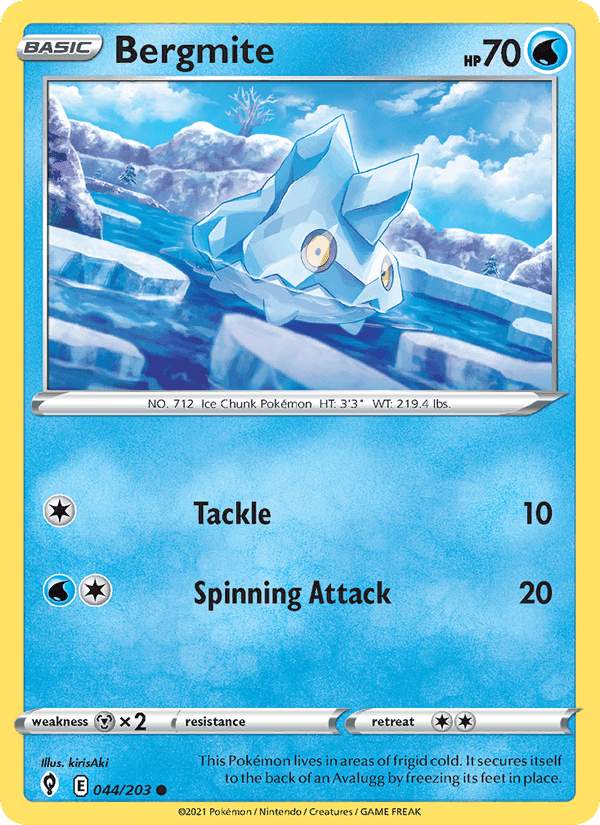 Bergmite, card 44 from Evolving Skies