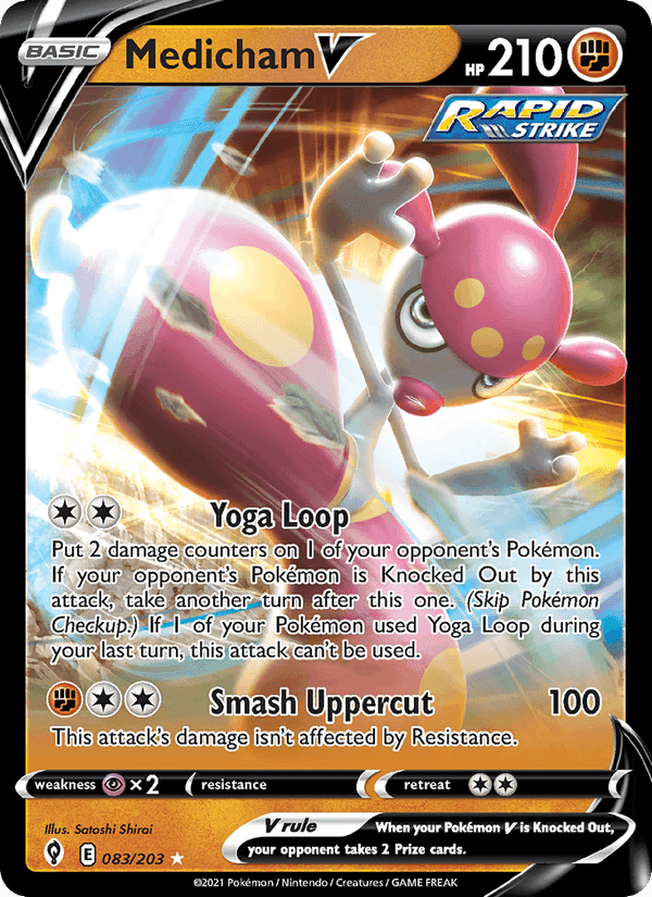 Medicham V, carte 83 de Evolving Skies