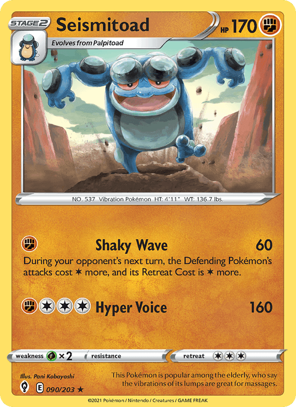 Seismitoad, carte 90 de Evolving Skies