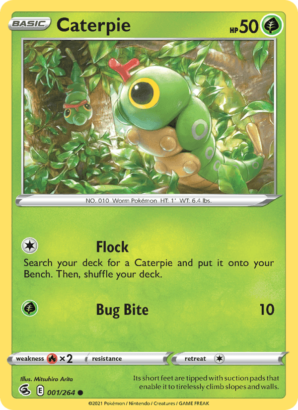 Caterpie, carta 1 di Fusion Strike