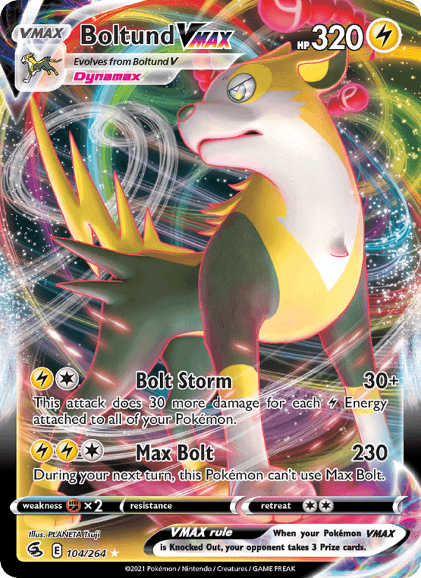 Boltund VMAX, card 104 from Fusion Strike
