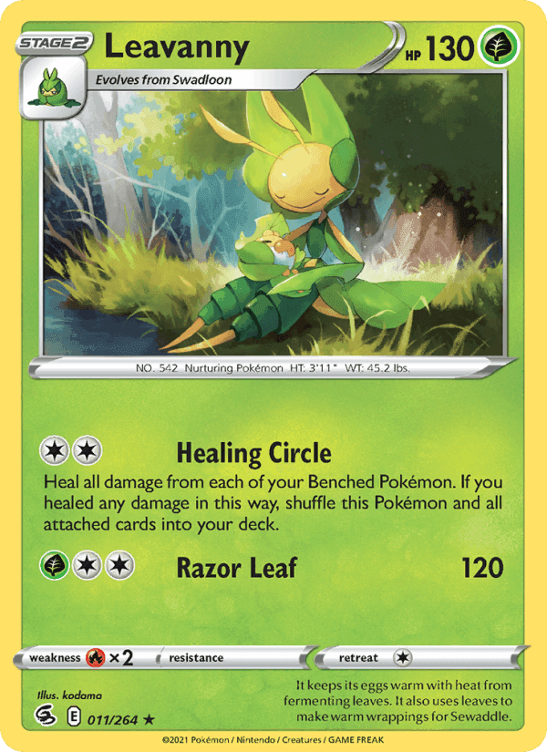 Leavanny, card 11 from Fusion Strike