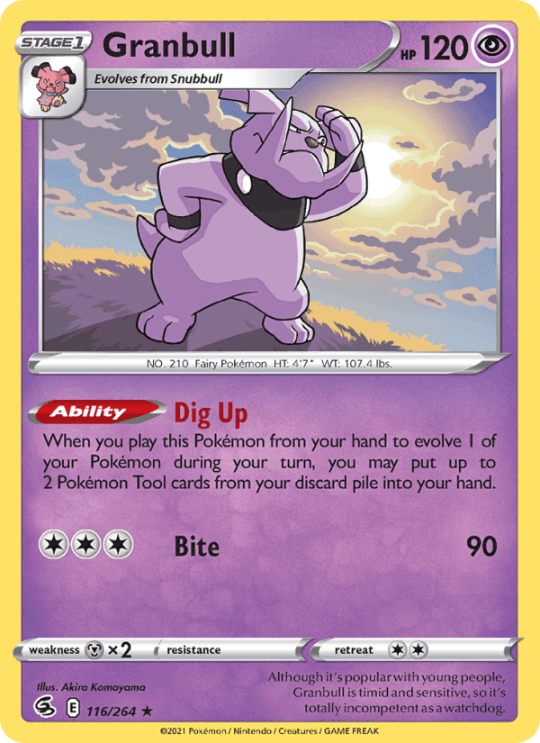 Granbull, card 116 from Fusion Strike