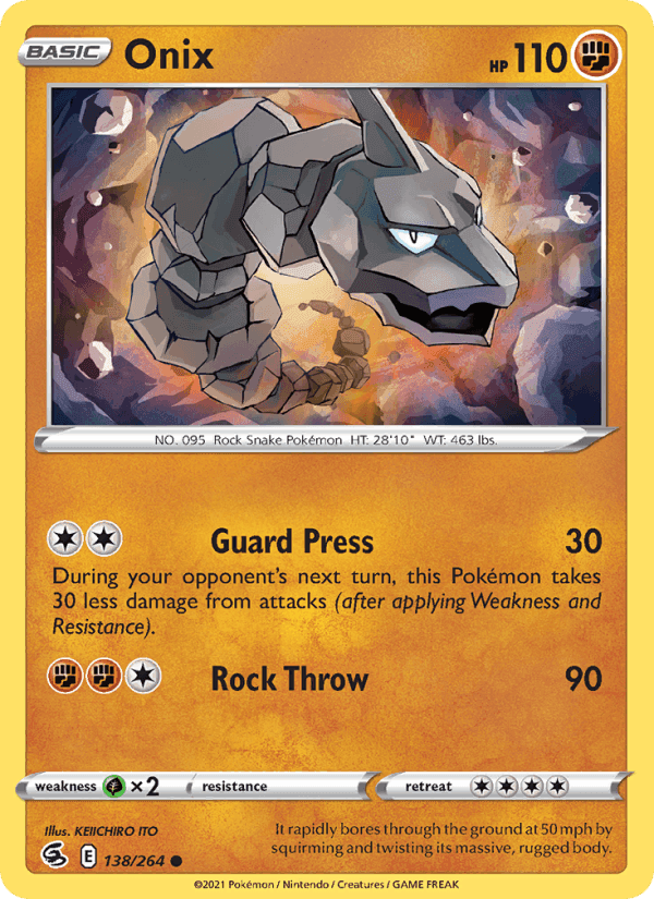 Onix, card 138 from Fusion Strike