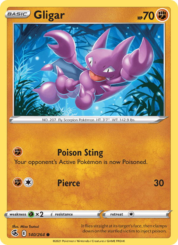 Gligar, card 140 from Fusion Strike