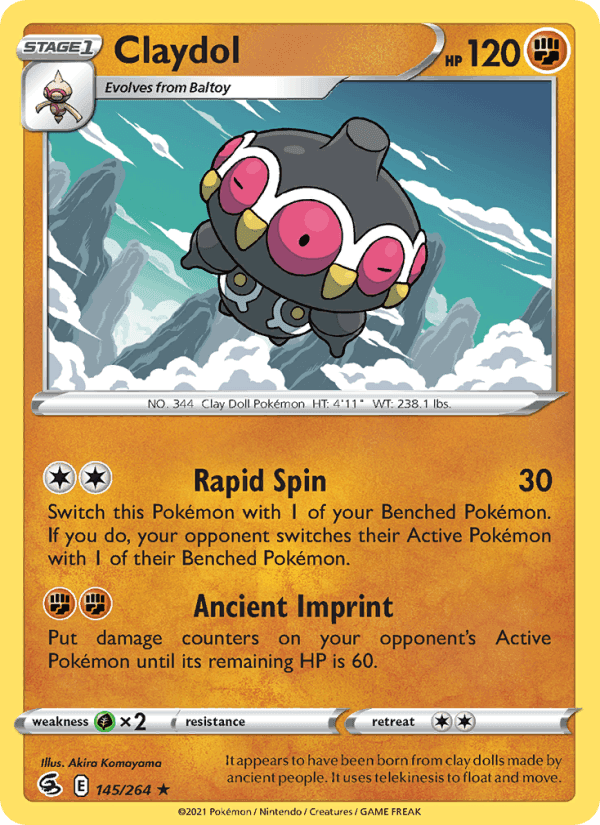 Claydol, card 145 from Fusion Strike