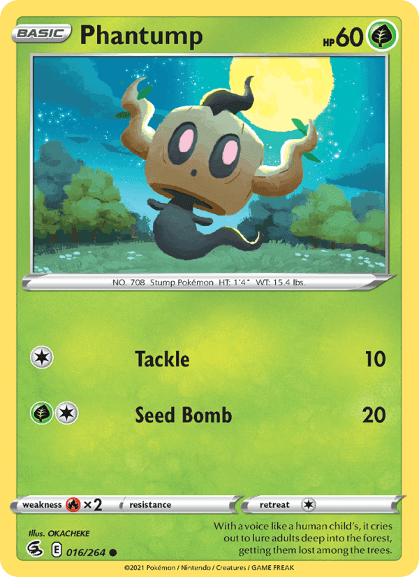 Phantump, card 16 from Fusion Strike