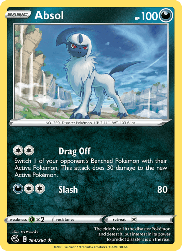 Absol, card 164 from Fusion Strike