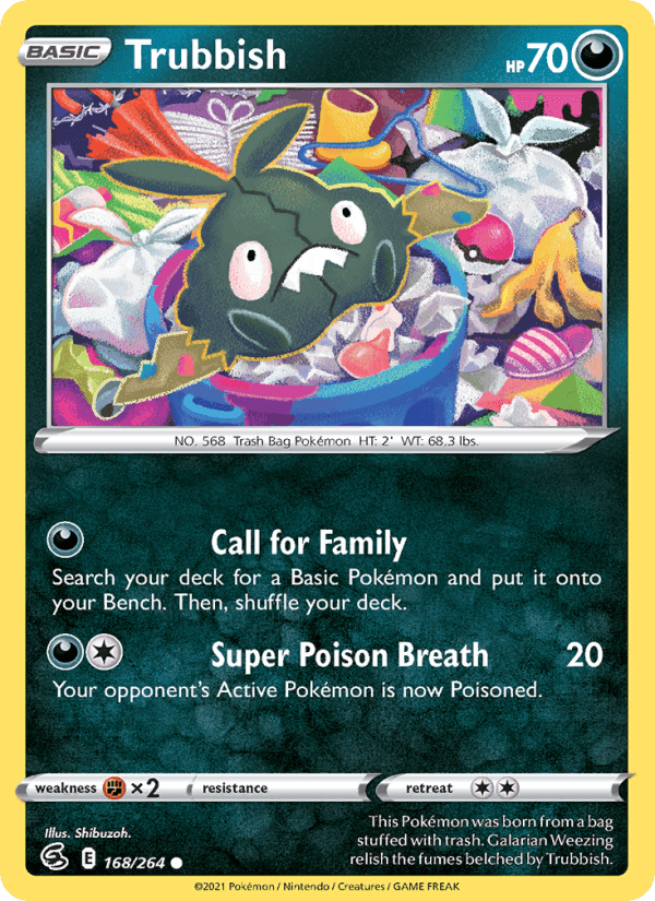 Trubbish, card 168 from Fusion Strike