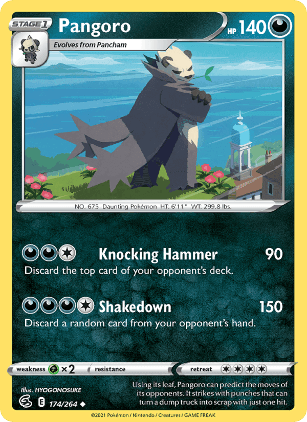 Pangoro, card 174 from Fusion Strike