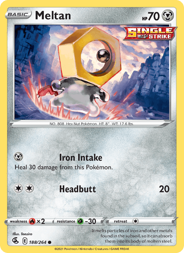 Meltan, card 188 from Fusion Strike