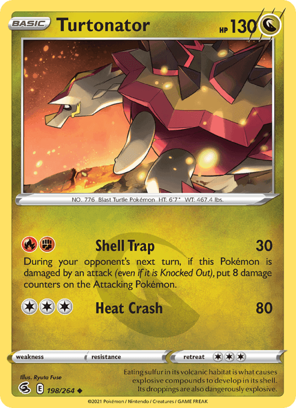 Turtonator, card 198 from Fusion Strike