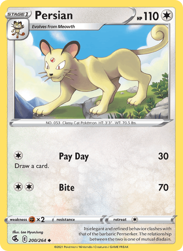 Persian, carte 200 de Fusion Strike