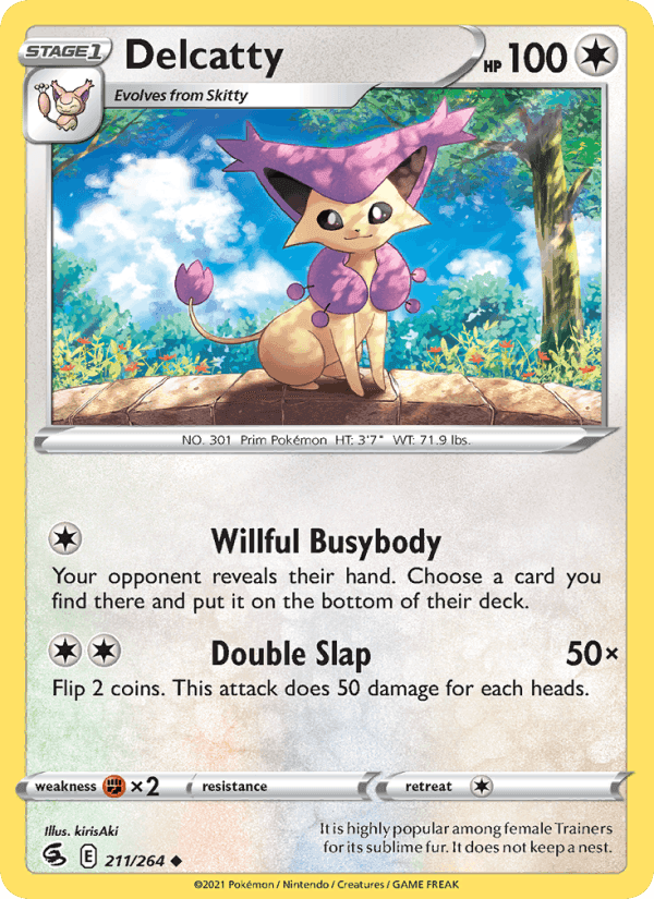 Delcatty, card 211 from Fusion Strike