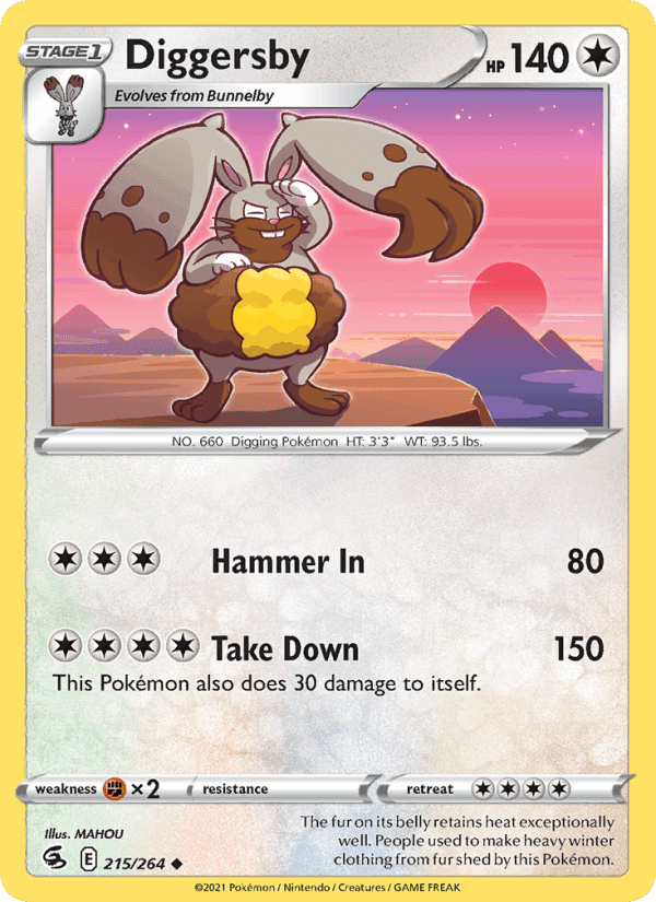 Diggersby, card 215 from Fusion Strike